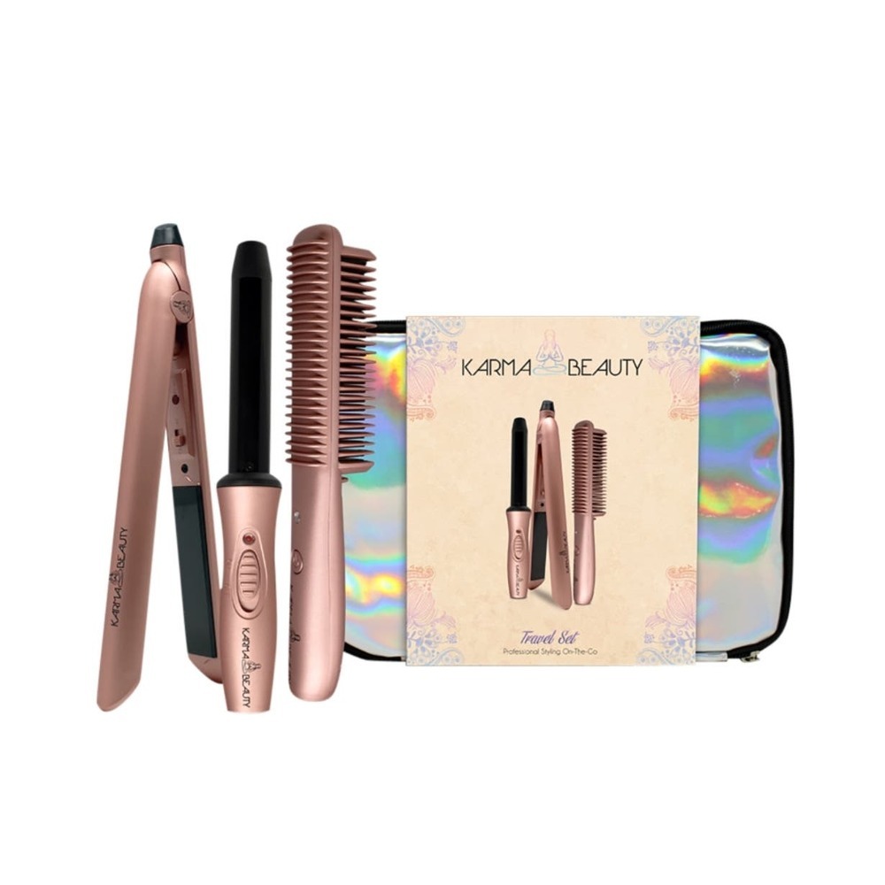 KARMA BEAUTY 3 PIECE HAIR TOOL TRAVEL SET